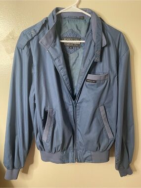 Vintage 1980’s Members Only Blue Lightweight Harrington Jacket - Men's